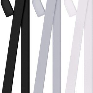 3 Pcs Scarf Skinny for Women Satin Scarf Belts Sash Necktie Neck Choker Solid Co